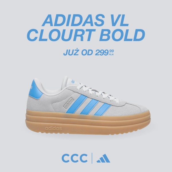  KULTOWY MODEL W CCC!  ADIDAS VL COURT BOLD!